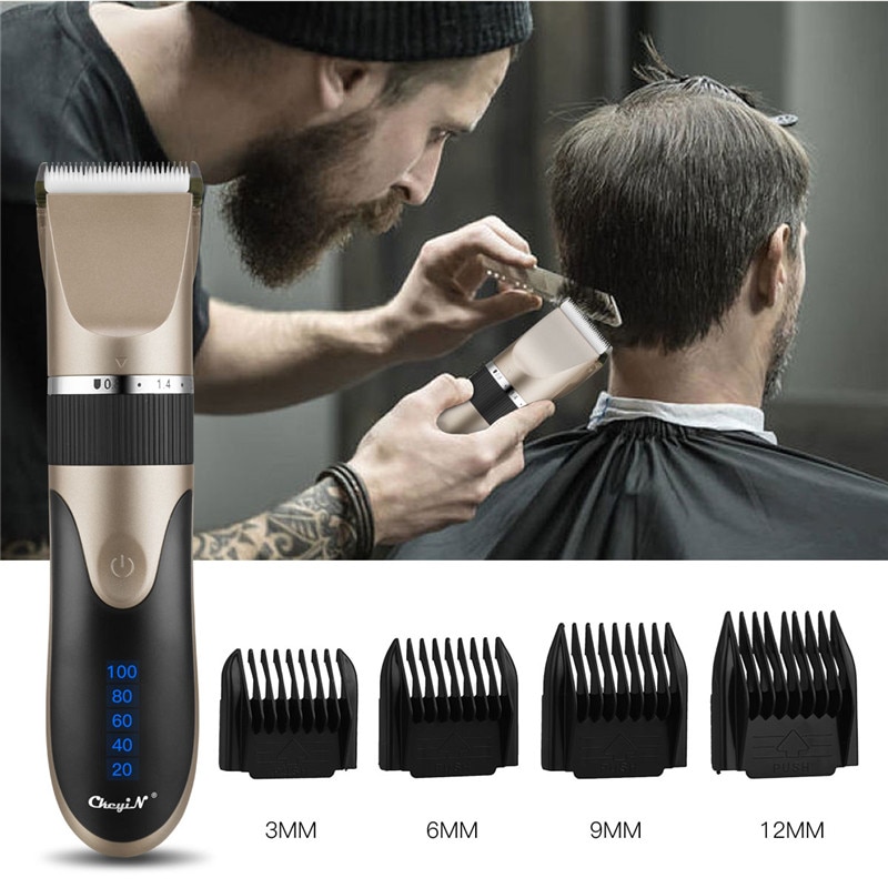 Hair Trimmer Cordless Portable Hair Cutting Machine Rechargeable Low Noise Cutter For Adult Barber Hair Clipper