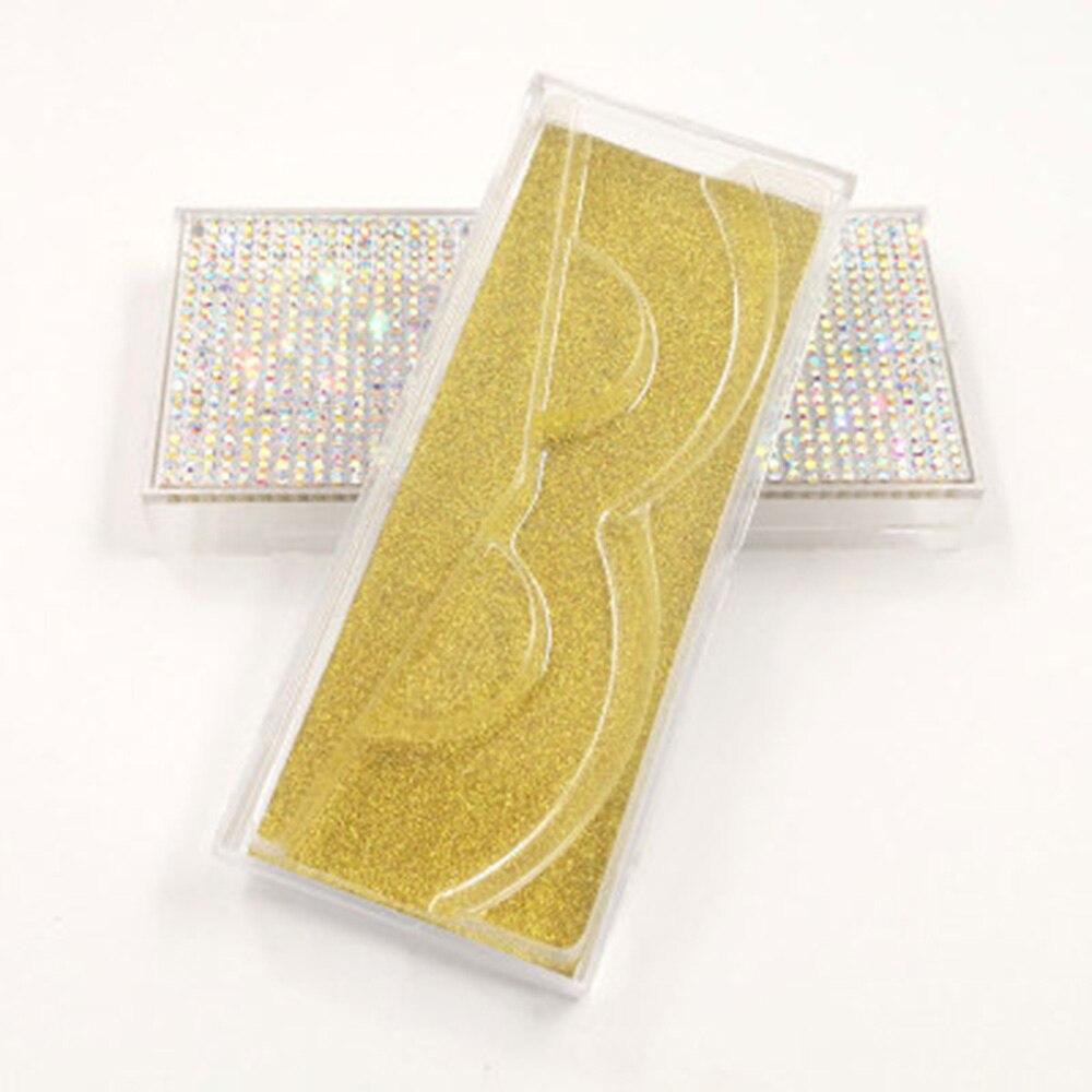 Empty Diamon Eyelash Case Glitter Paper Plastic Eyelash Packaging Box False Eyelash Storage Box With Clear Tray For Eyelash Care: 1