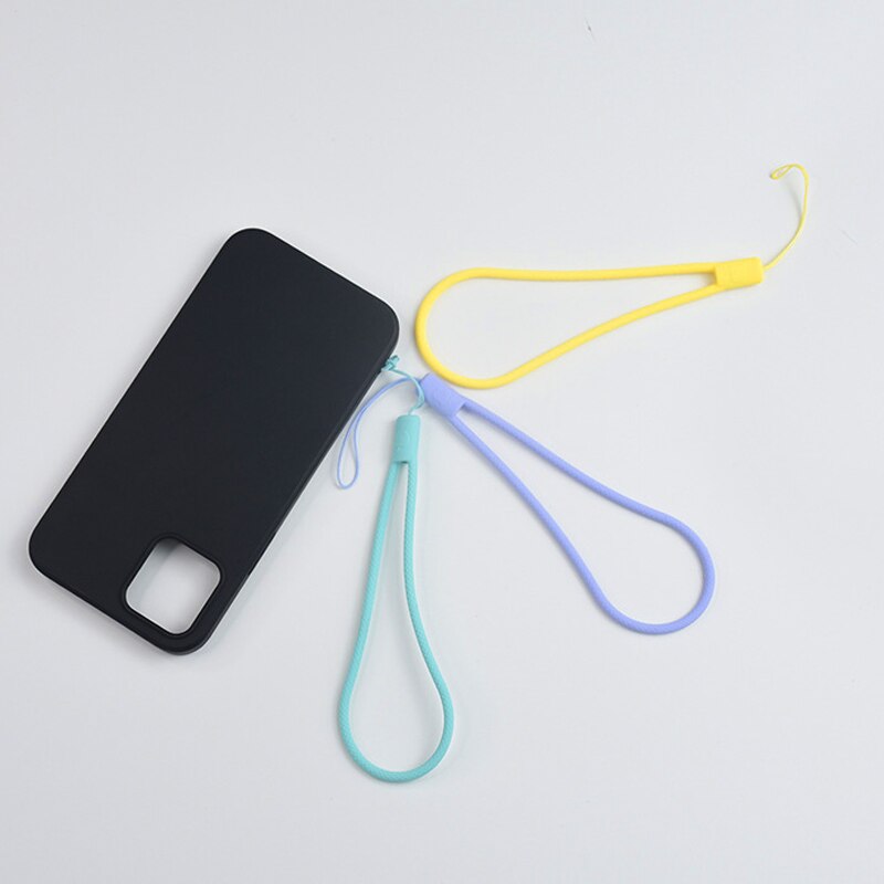 1Pcs Siliconen Touw Mobiele Telefoon Anti Verliezende Sling Pols Korte Cord Silicone Pols Touw Mobiele Telefoon Lanyard Strap Id card Usb