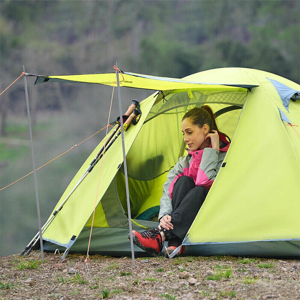 2 Stks/set Universele Ijzer Verstelbare Outdoor Camping Tarp Telescopische Tent Polen Tuin Zonnescherm Outdoor Camping