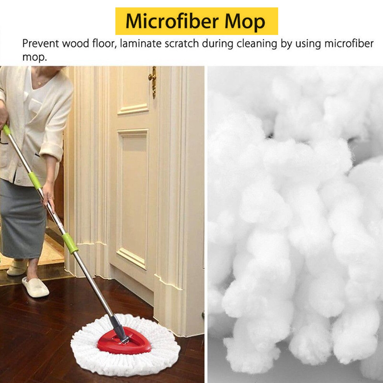 Cabezales de repuesto para mopa Vileda, accesorio giratorio de microfibra para limpieza del hogar, recambio de suelo giratorio 360, 10 piezas