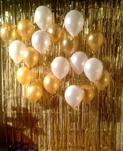 Metallic franje gordijn feestfolie kerstversiering bruiloft decoratie achtergrondfolie regengordijn kerstversiering