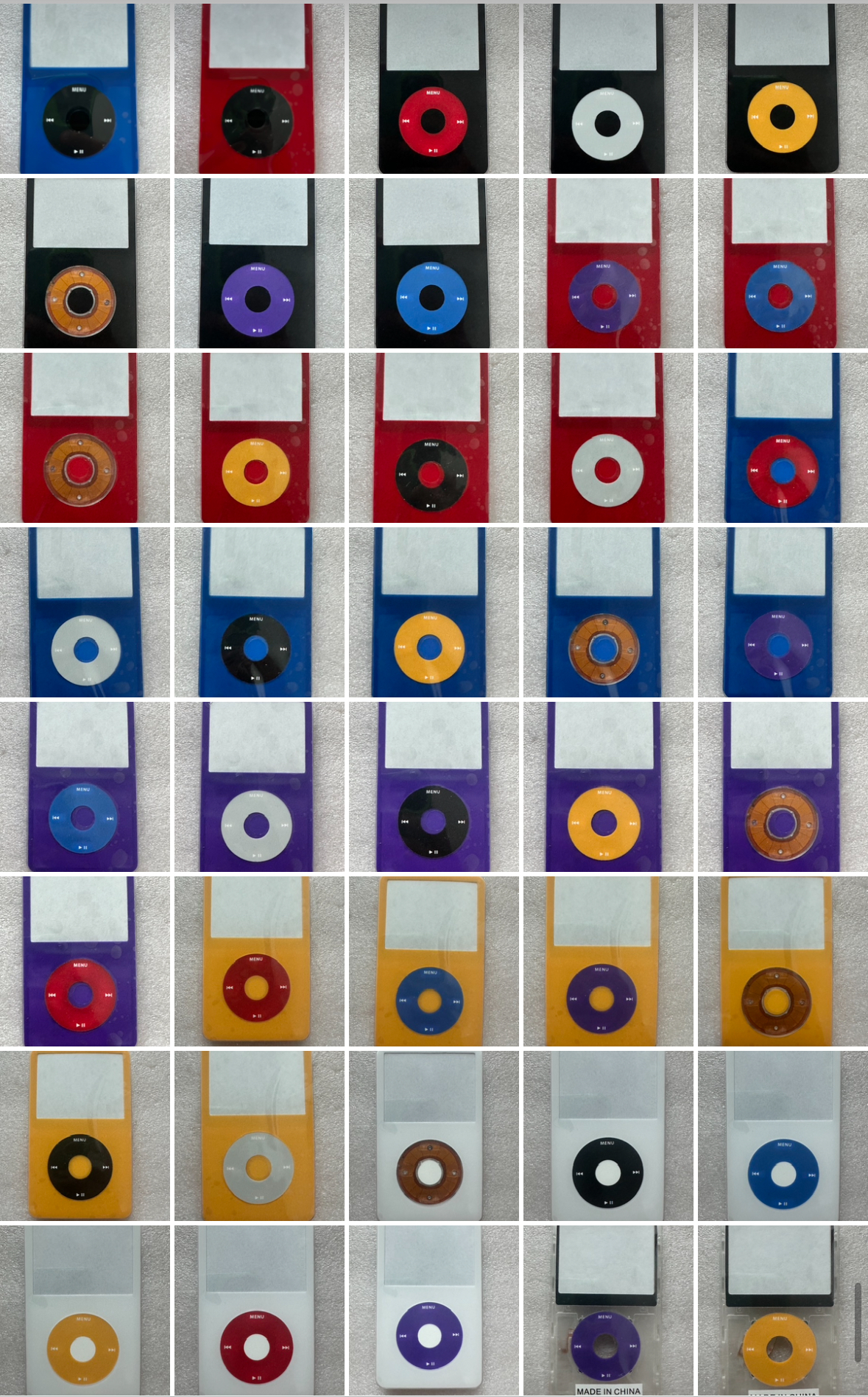 Click Wheel Flex Apple iPod Classic/vidéo 5e 5,5e génération 30 Go 60 Go 80 Go Clé tactile A1136