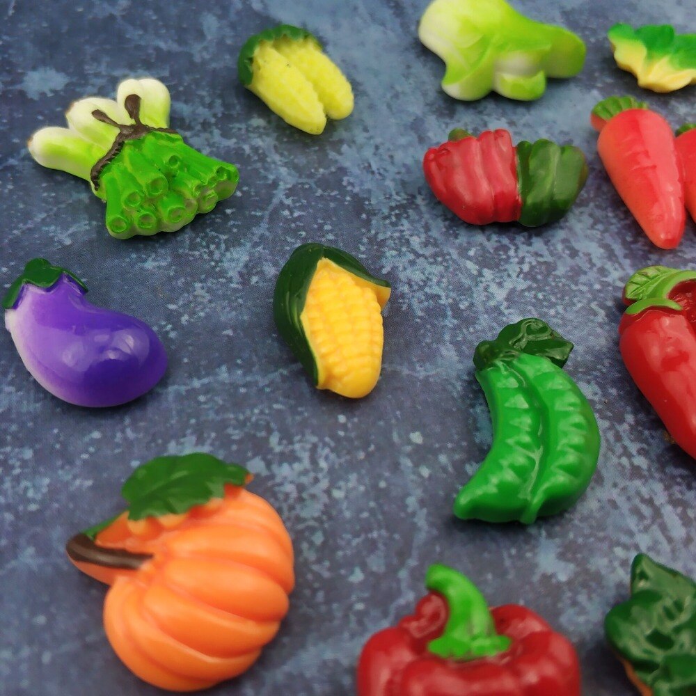 20 pcs/sets of resin vegetable fridge magnet home refrigerator magnets stickers strong neodymium office photo magnetic Message