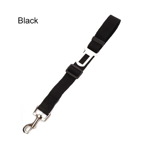 Voertuig Auto Huisdieren Puppy Seat Lead Leash Hond Harnas Voertuig Gordel Dierbenodigdheden Reizen Clip Verstelbare Pet Dog Veiligheid Seat riem: Black