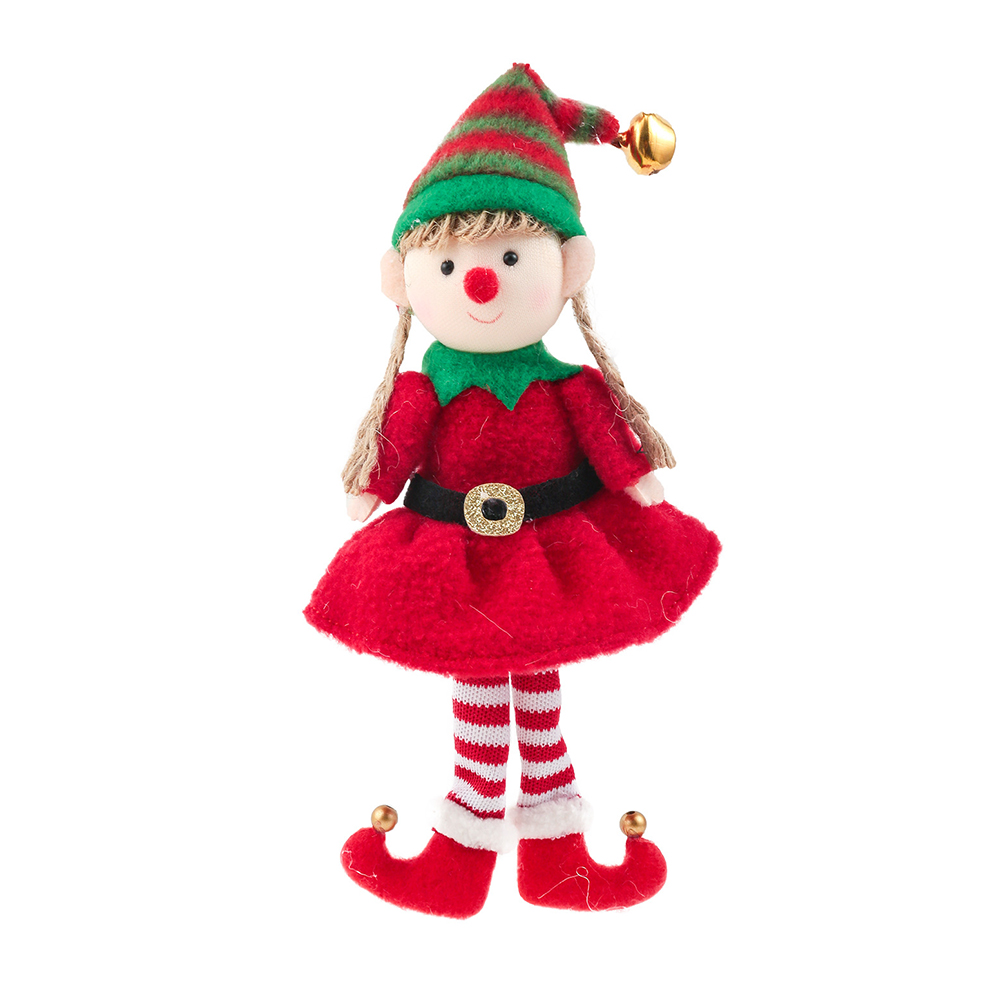 Kerst Pluche Elf Pop Lange-Legged Meisje Jongen Hanger Speelgoed Xmas Tree Decor Ornamenten Festival Thuis Verjaardag Party decor 1Pc: Girls