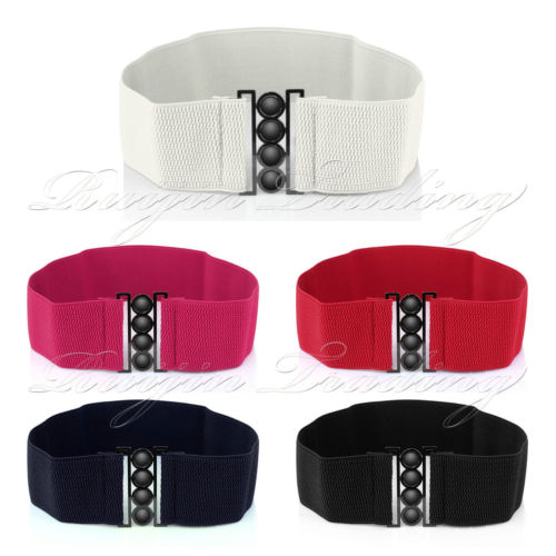Vrouwen collectie Stretch Gesp Taille Riem Brede Elastische Cinch Corset Tailleband