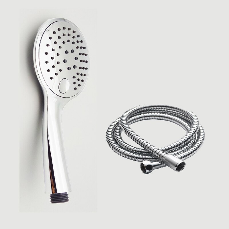 Zloog Handheld Douchekop Wandmontage Abs Regendouche Set Met Douche Slang Houder: Shower head Hose