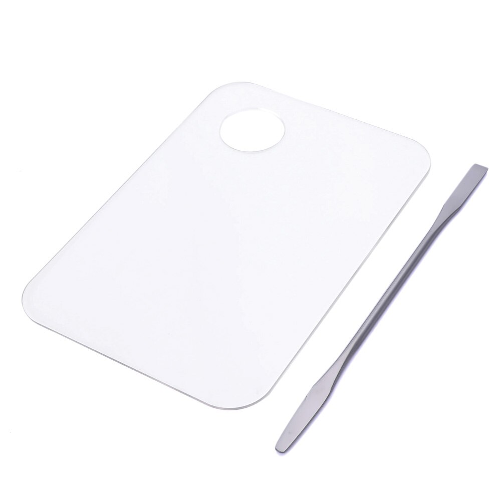 machen-hoch-Palette Mischen Palette Stange Edelstahl machen-hoch Universal- Cutter Manikübetreffend Nagel Kunst paletten mit Spachtel sätze Nagel werkzeug