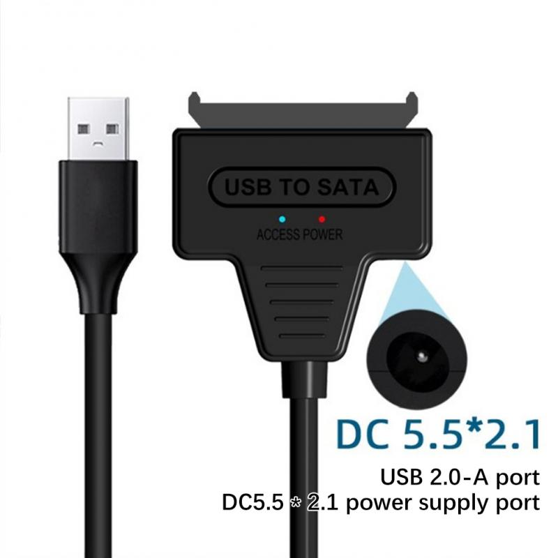 USB SATA 3 Cable SATA To USB 3.0 / USB 2.0 Cable Adapter Support 2.5 Inch/3.5 Inch External SSD HDD Hard Drive Sata III Dc Power