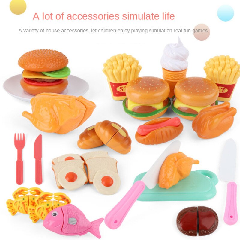 Cucina Giocattolo del capretto di Simulazione Forno A Microonde Giocattoli Educativi mini Cucina Cibo Giochi Di Imitazione di Taglio di Ruolo Delle Ragazze Giocattoli