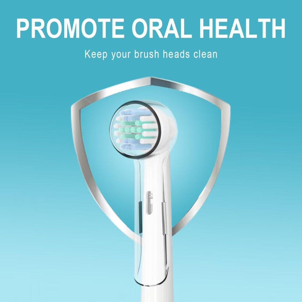 Oral B-kompatible elektrische Zahnbürstenköpfe, staubdichte Abdeckungen, 4 Stück, Oral B Bürstenkopf-Schutzkappen für Aufbewahrung und Reisen