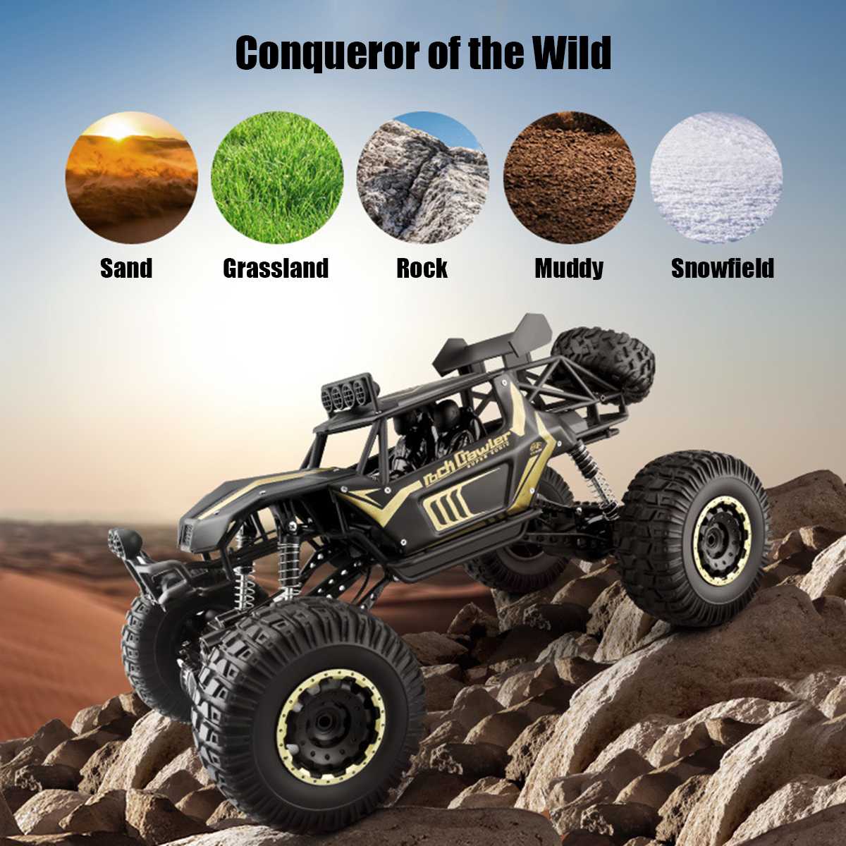 1:8 50Cm Rc Auto 2.4G Radio Control 4WD Off-Road Elektrische Voertuig Monster Buggy Afstandsbediening Auto Speelgoed Voor Kinderen Jongens