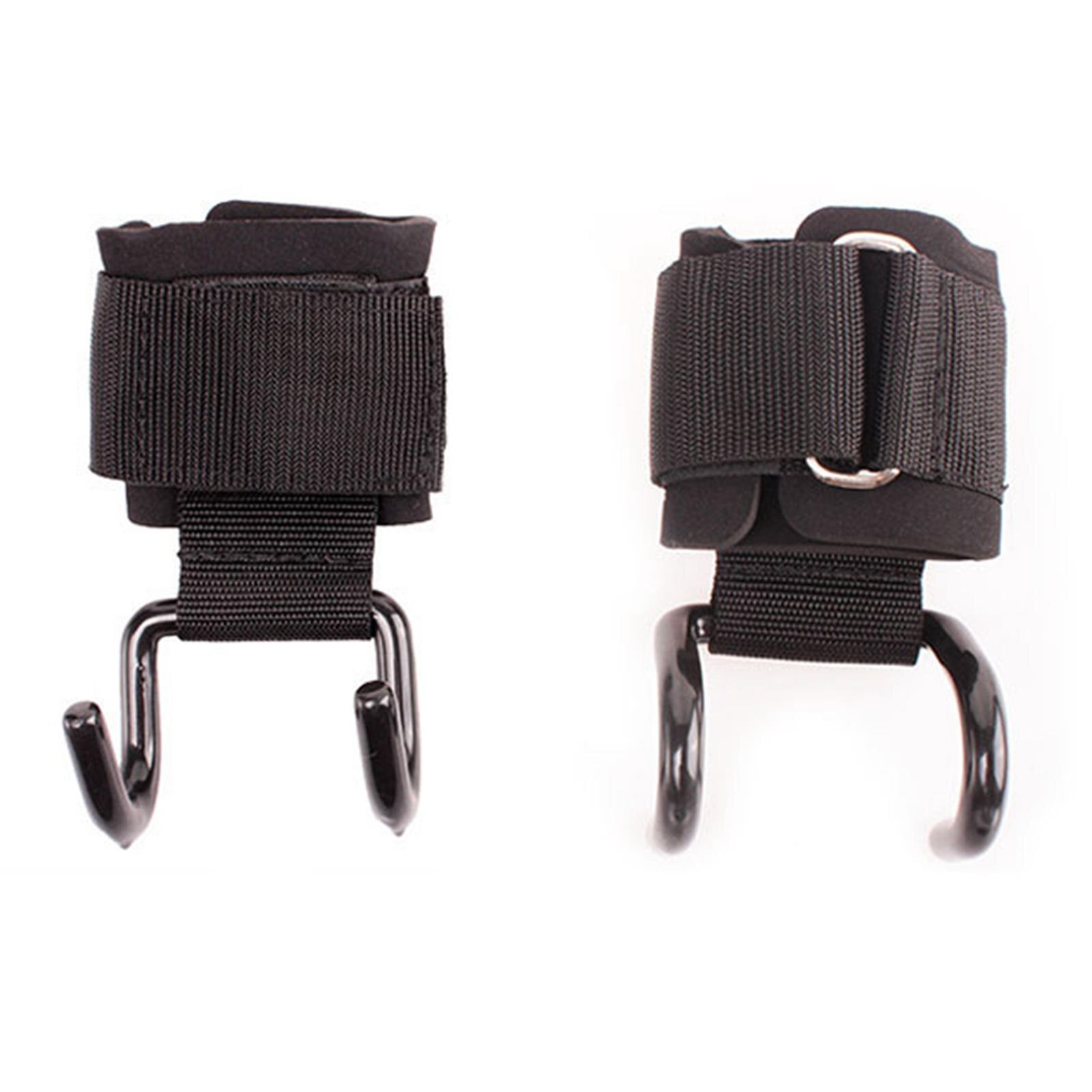 1 Pair Steel Weight Lifting Hooks Grips Straps Power Pull Up Deadlift Strength Training Gym Fitness Wrist Support Lift Straps: 2 Hook