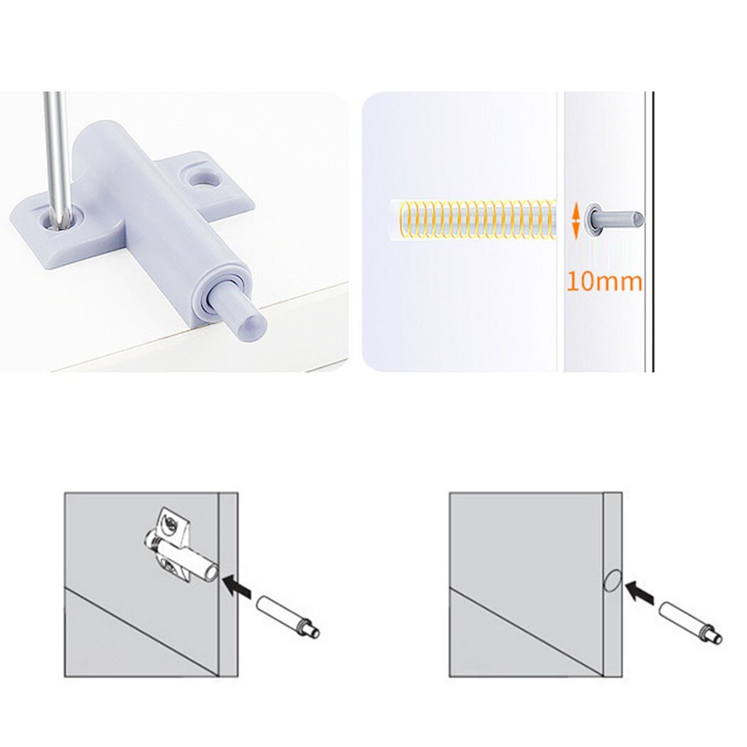 Zachte Demper 10 * Demper 20 * Schroef Rubber Slam Anti-Collision Buffers Kast