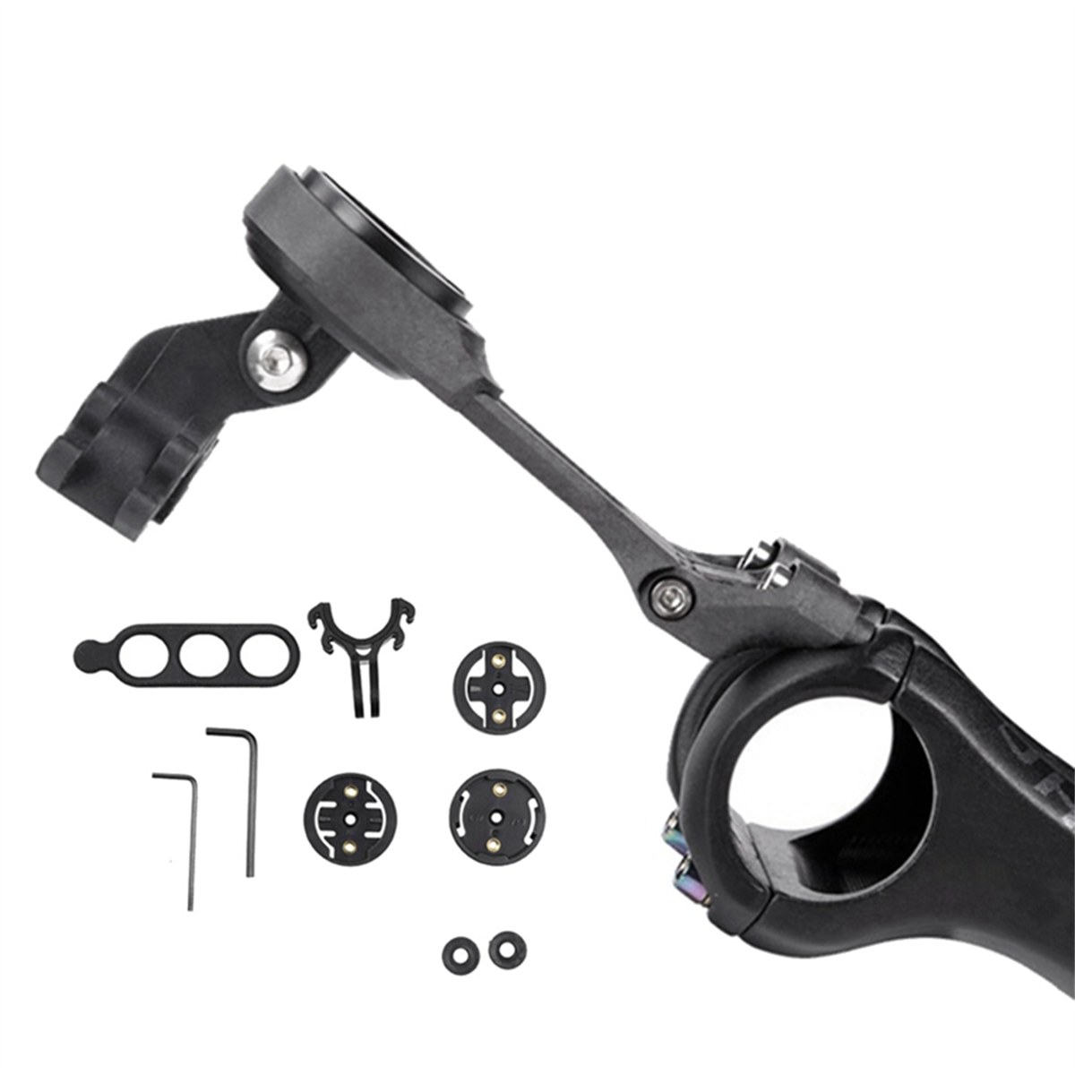 Cykelstyrstam datorfäste stöd för garmin bryton wahoo giant med ljus kamera cykelfästen hållare