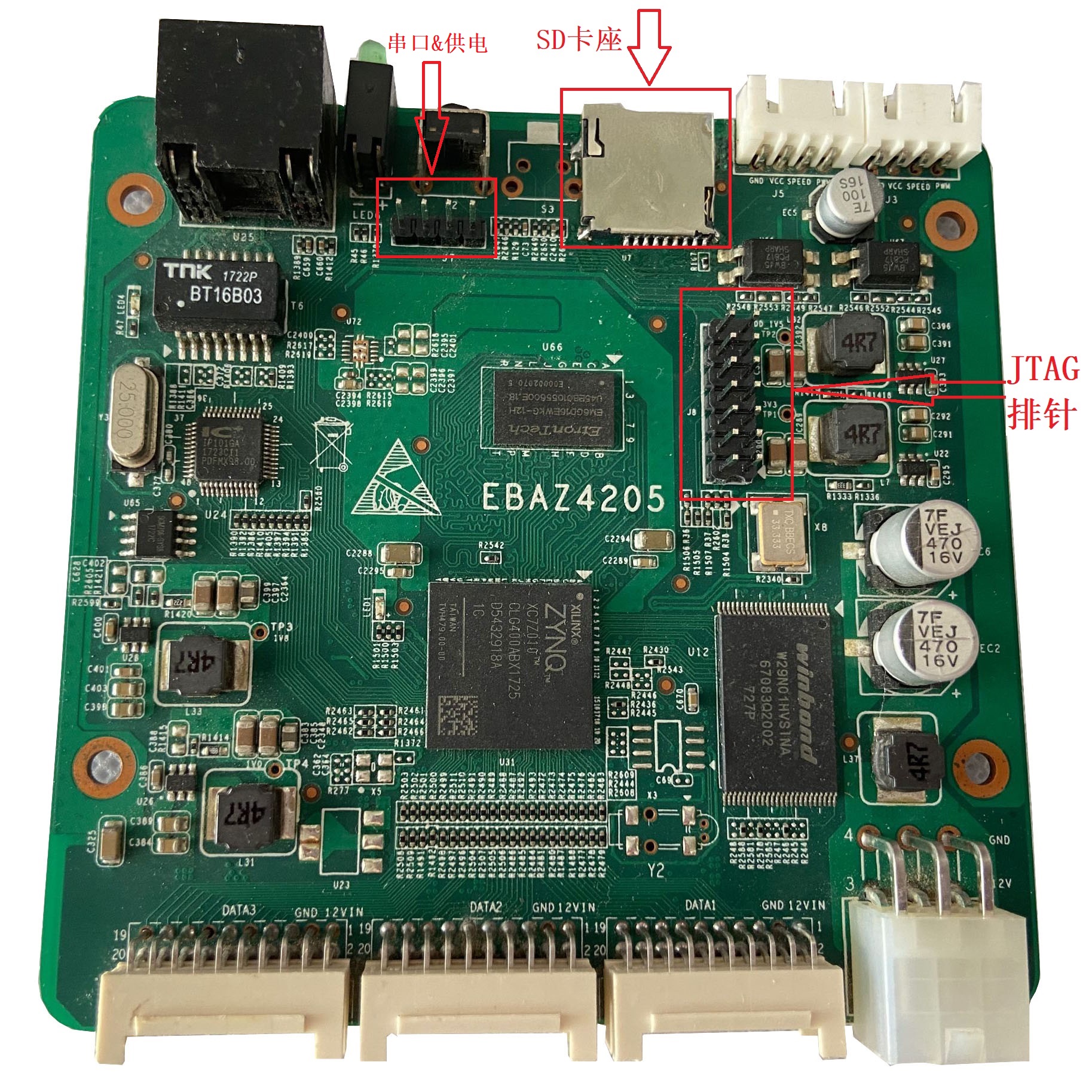 Xilinx XC7Z7010 Learning Board FPGA Learning ZYNQ Development Board EBAZ4205 PS PL Guarantee good condition and tested: ROSE RED