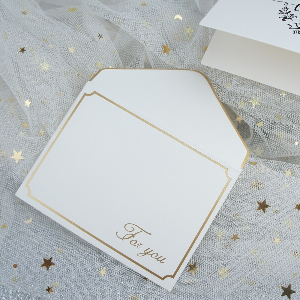 25 satz Gold danke falten karte blume Danke geben Schild Karte senden Glück Liebe hochzeit Party karten Einladung mit umschlag