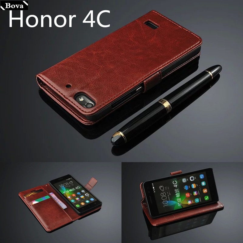 Honor 4C card holder cover case for Huawei Honor 4C leather phone case ultra thin wallet flip cover