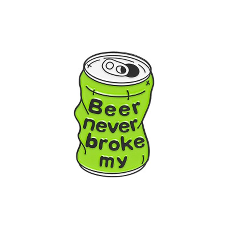 Lustige Bahre Kann Brosche duff Bahre Trinken Emaille Stift Wunsch Waren Sie Bahre Abzeichen Hemd Tasche Revers Stifte Schmuck für Freund: Stil 1