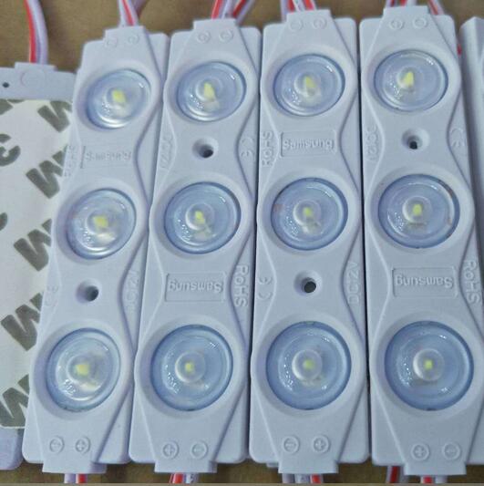2835 3leds injection LED Module with lens 160 degree,1.2W constant current DC12V advertising light