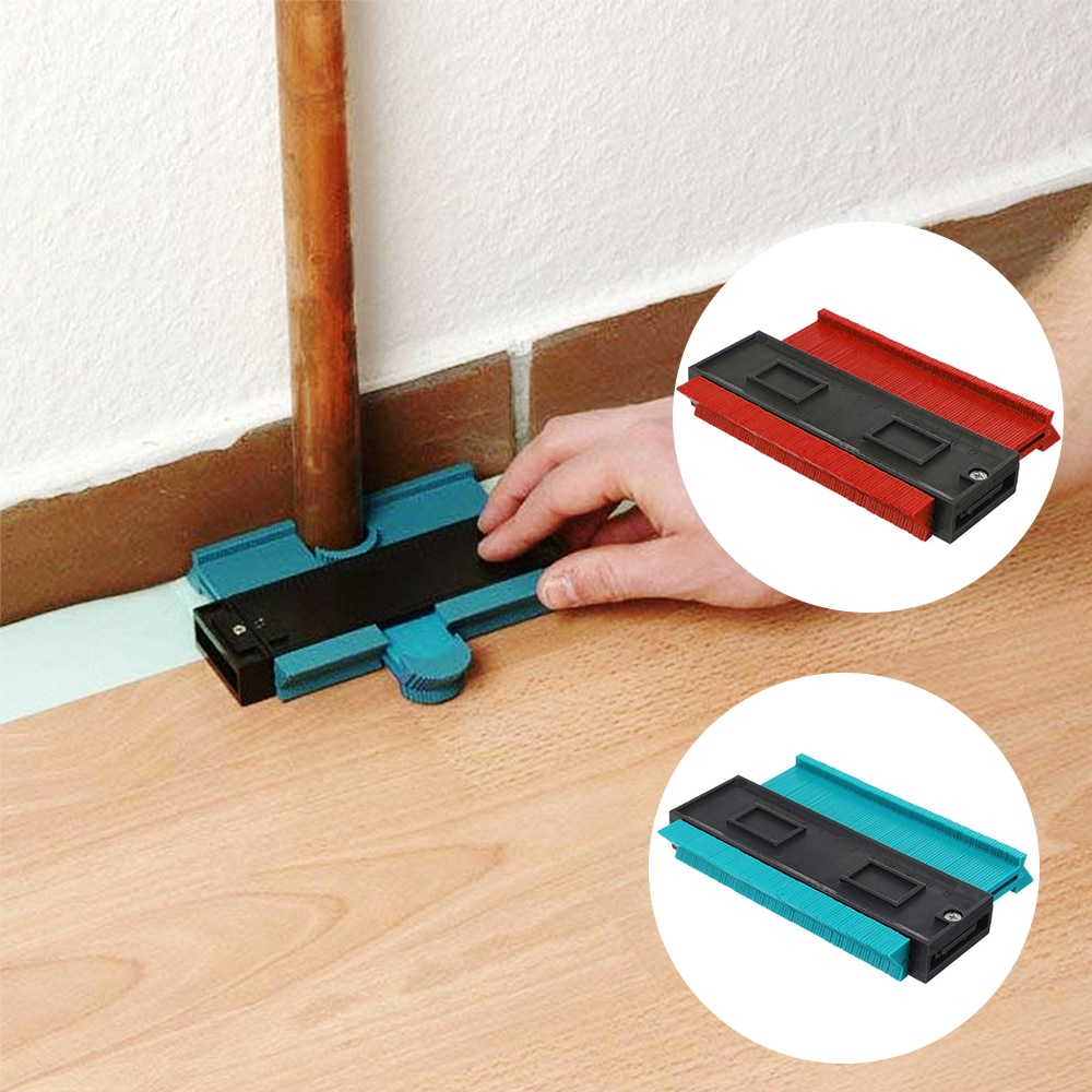 Plastic Irregular Shaper Profile Ruler Gauge Duplicator Contour Scale Template Curvature Scale Tiling Laminate General Tools