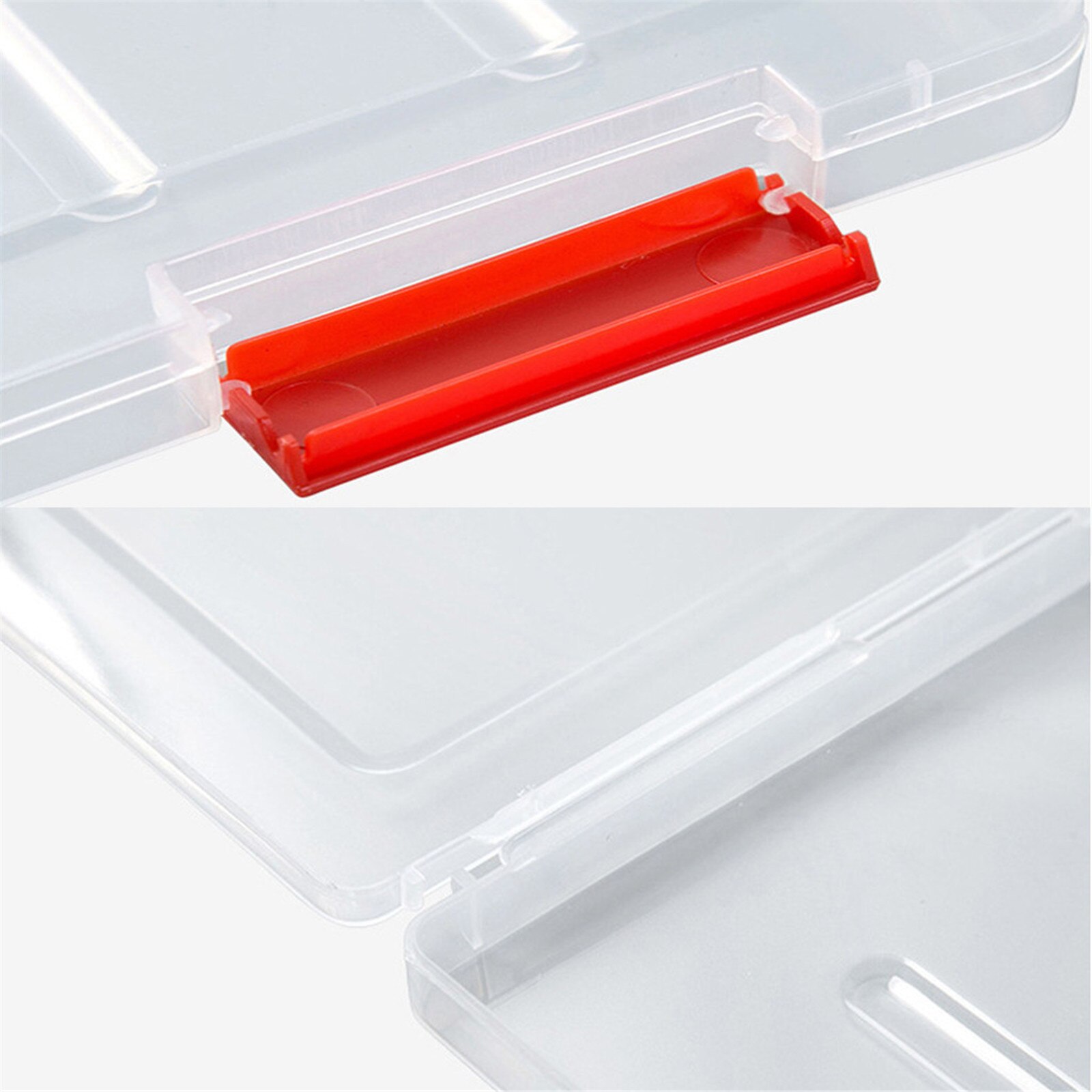 Data Storage A5 Transparent Storage Box Clear Plastic Document Paper Filling Case File Box Important Document,nvoice#p30: D