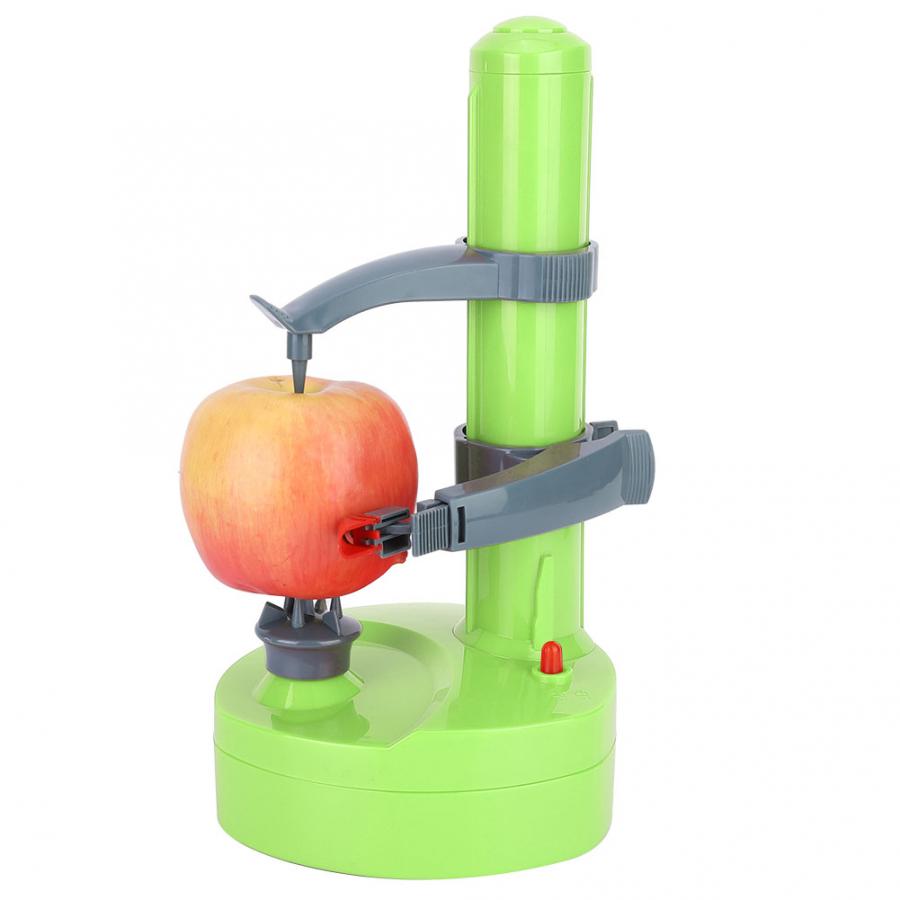 Pelador de frutas eléctrico multifuncional, máquina automática creativa para pelar frutas, utensilio de cocina: green
