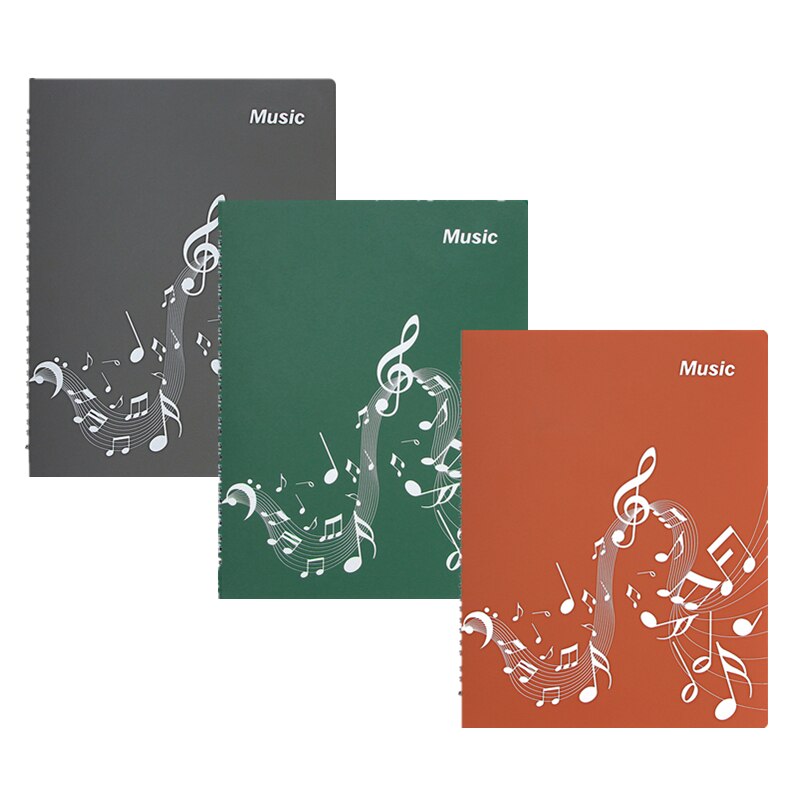 Feuille de papier A4 multicouche pour partition de musique, 40 Pages, format bobine, pratique, Piano, rangement de documents