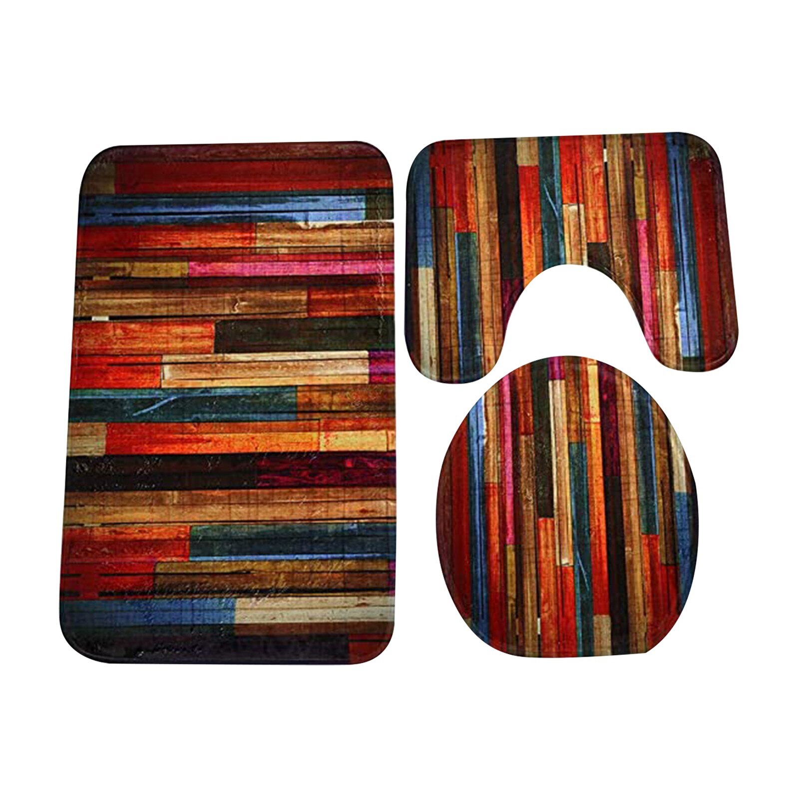 Mode Badmat Set 3 Stuk Badmat Badmat Wc Mat Bad Mat Badmat Mode Printen Tapijt Voor home Decor Wholsale: C