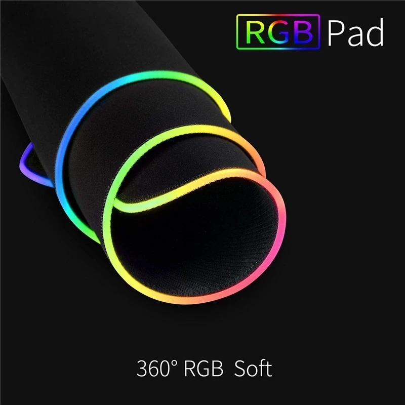 RGB LED Light Mousepad Waterproof Large Gaming Mouse Pad Gamer Mouse Carpet Big Mause Keyboard Pad PC Desk Play Mat with Backlit