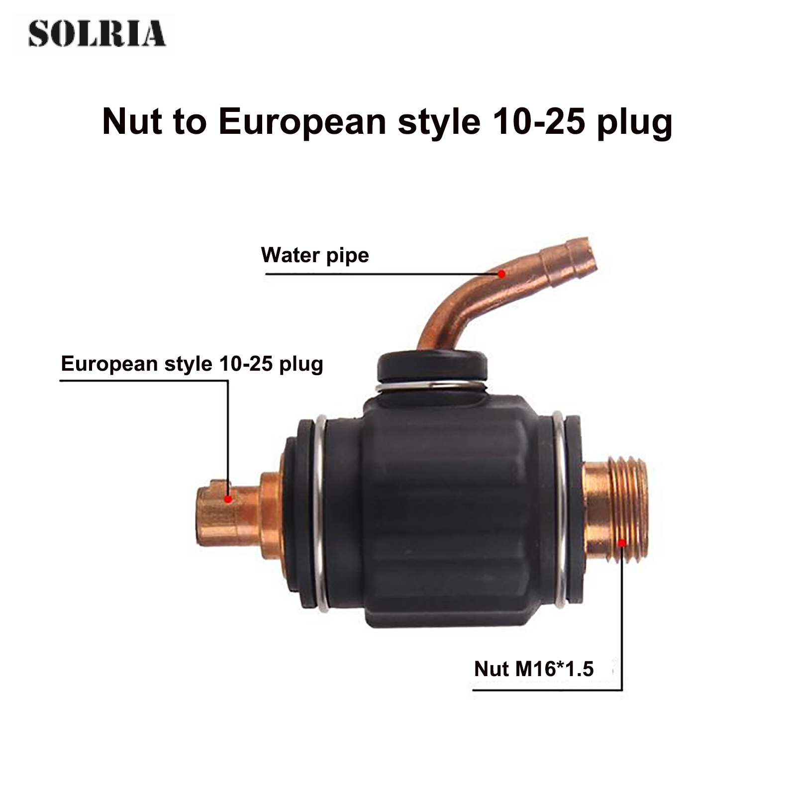 TIG Welding Power Cable Quick Convert Connector M12*1.0 Gas Adapter Transfer Integrate 10-25/35-50 Euro Connector for TIG Torch