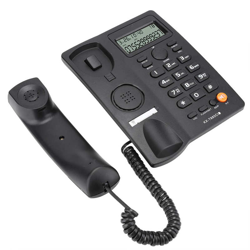 Wired Telephone with Speaker Voice Hands-free Calling Recorder Caller ID Display for Home Office Hotel telefono fijo para casa