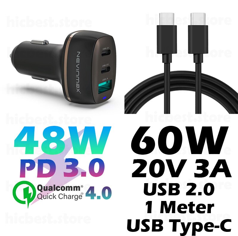 Cargador rápido de teléfono para coche, cargador de 48W PPS PD para Samsung S20 Note 20 Ultra Note10 QC 4,0 USB tipo C, para iPhone 12 SE 11 Macbook: 4
