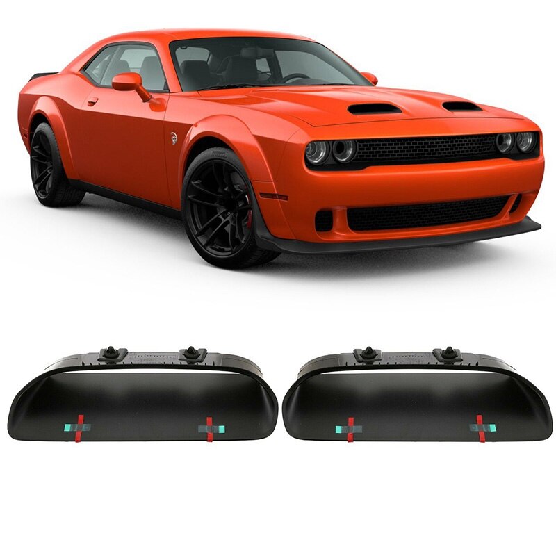 for Dodge Challenger Redeye Hood Bezels Left & Right 68378080AD 68378081AD: Default Title