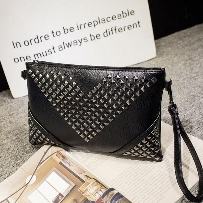 WOMEN LEATHER HANDBAGS Rivet stud crossbody bags female women messenger bags purses and handbags shoulder bag XS-77