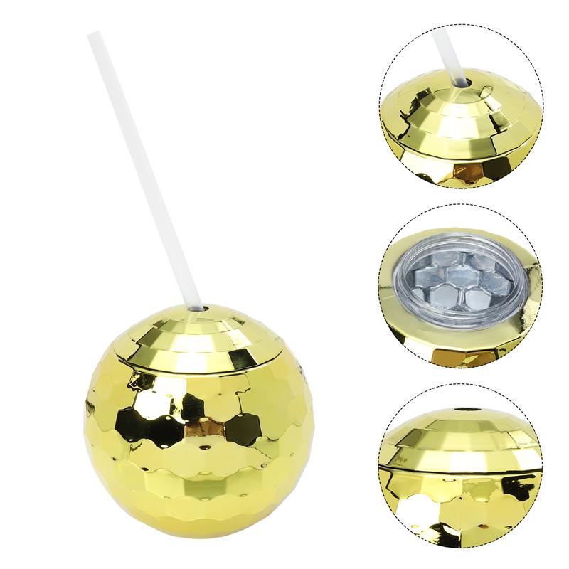 1 Set Disco Ball-shaped Cup Flash Ball-shaped Cocktail Cup Bar Glittering Ball-shaped Party Cup
