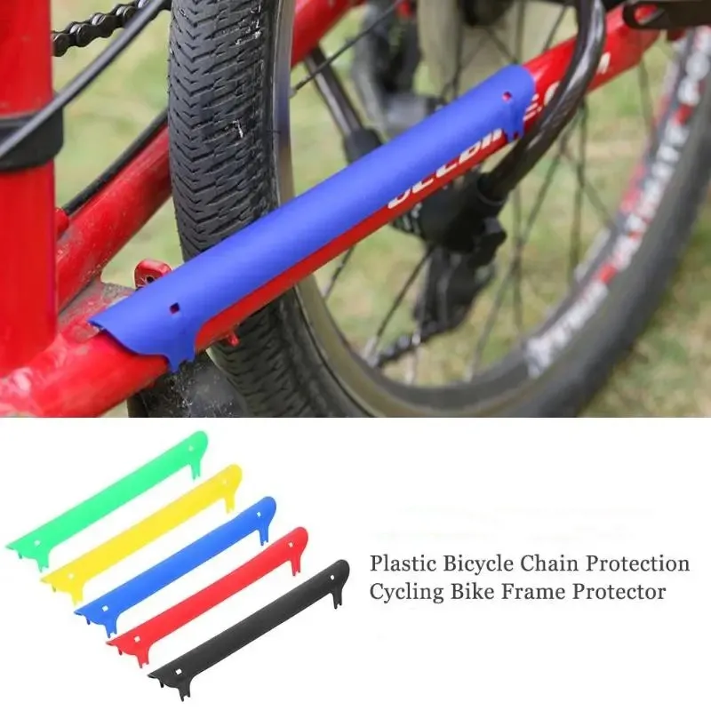 1 Stuk Plastic Fietsketting Bescherming Fietsframe Beschermer Achterste Vorkbeschermer Pad Mtb Racefiets Onderdelen Accessoires
