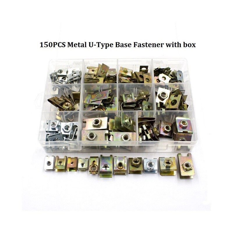 Mixed Car Self - tapping Screw Fast Wire Screw Metal Fastener Clip For All Auto Leaf Board Fender Bumper Rivets: K1-150Pcs