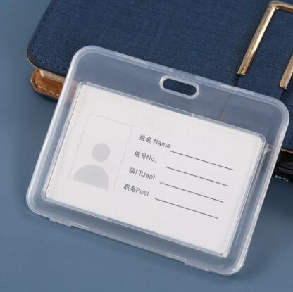 1Pcs Reels Key Chain ID Badge Holder Bling Credit Card Retractable Pull Badge Reel ID Lanyard Name Tag Card Badge Holder: Horizontal