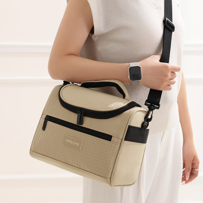 Tote Cooler Lunch Bags Portable Outdoor Picnic Office School Insulation Bag with Shoulder Strap