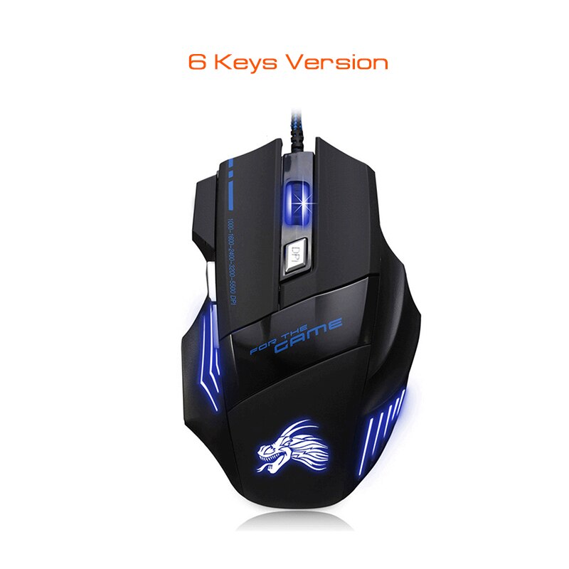 X8 Professionele Wired Gaming Mouse 7 Knop 5500 dpi LED Optical USB Computer Gamer Mouse voor Laptop Computer PC muis gamer: WHITE