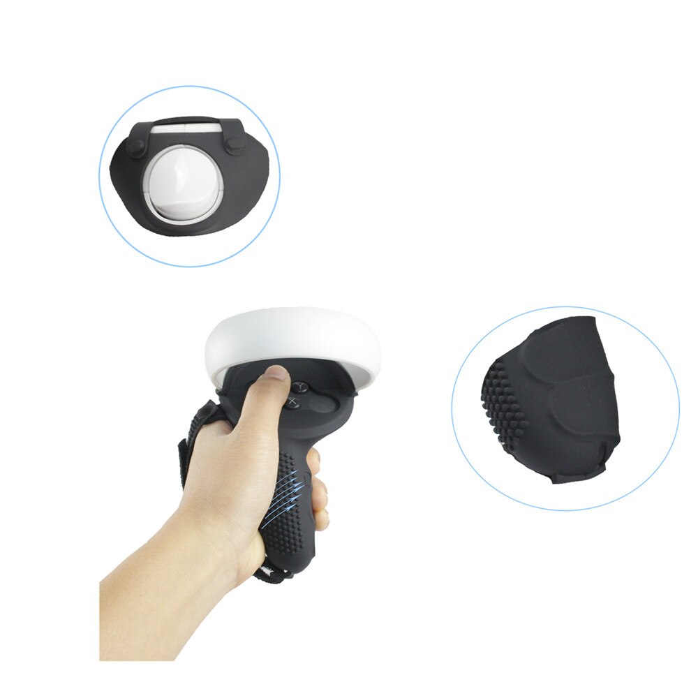 Zachte Siliconen Beschermhoes Cover Voor Oculus Quest 2 Anti-Slip Handvat Grip Voor Oculus Quest 2 Vr Controller beschermhoes