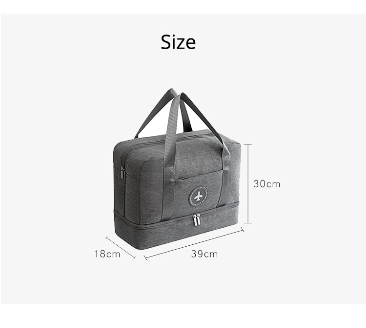 Waterproof Double Layer Portable Travel Bag Classification Clothes Shoes Organizer Luggage Tidy Pouch Travel Accessories