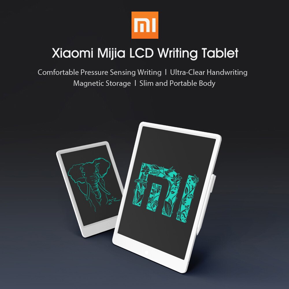 20" Xiaomi Mijia LCD Writing Tablet with Pen 10/13.5" Digital Drawing Electronic Handwriting Pad Message Graphics Board