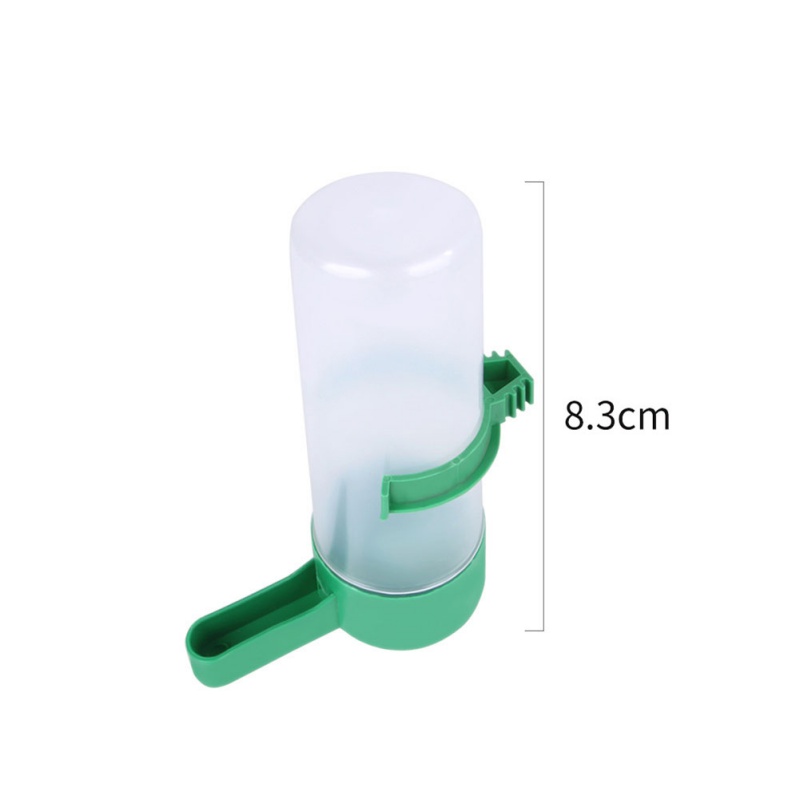 Alimentador de bebedero de agua para pájaros con Clip, botella dispensadora de suministros para pájaros, cuencos para mascotas, jaula para loros, 2 uds.: 2PCS S size