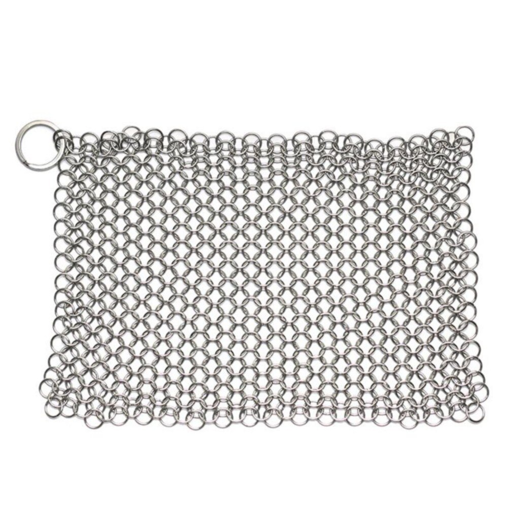 Stainless Steel Chainmail Baking Cover for Skillets Grill Pans Roast Beef Pork Lamb Home Cookware BBQ Tools Kitchen Accessories: Default Title
