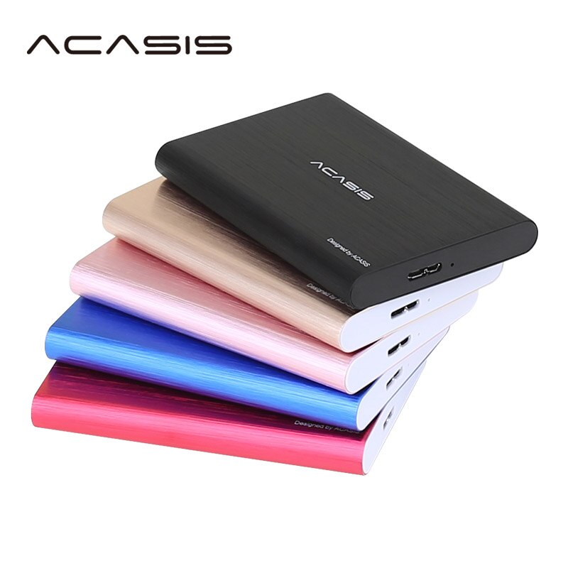 ACASIS Originele 2.5 Stijl Draagbare Externe Harde Schijf Schijf 250GB USB3.0 Slanke Metalen High Speed HDD voor laptops & desktops