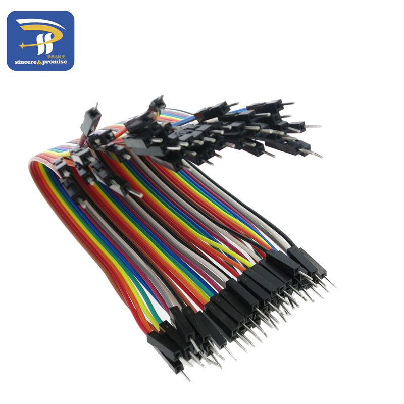 Cable Dupont macho a macho, 40 Pines, 20CM, 2,54 MM de hilera, Cable de puente para arduino