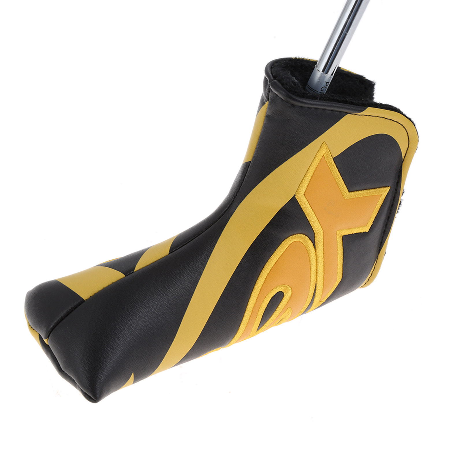 PU Golf Verein Köpfe Headcover Schutz Deckt Ja-Gedruckt Stickerei Golf Putter Kopf Abdeckung passen Alle Klinge/Anser stil Putter